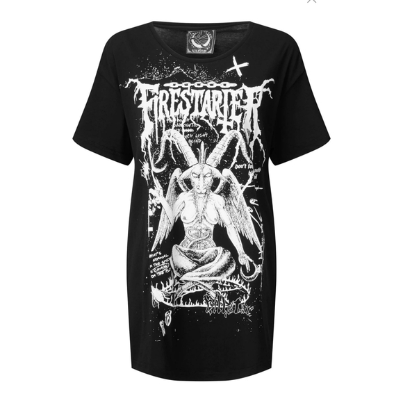 Killstar Firestarter Relaxed Top NWT - Picture 2 of 2